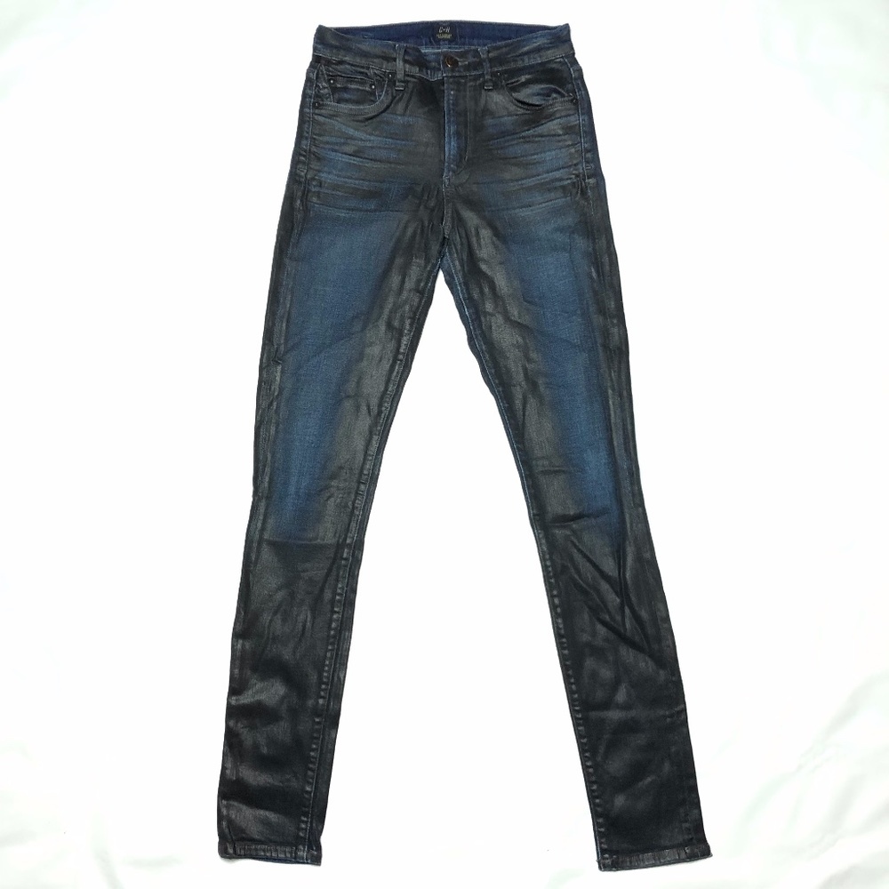 Citizens of Humanity Rock High Rise Coated Jeans Dark Wash